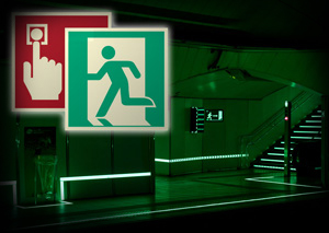 Photoluminescent safety signs