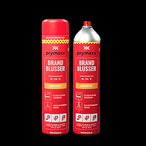Spray fire extinguisher for caravan, boat, house, garage without maintenance
