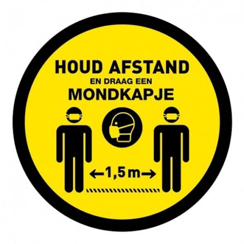 houd-afstand-rond-corona-sticker-covid-19-sticker-lighting-solutions-mondkapje-verplicht-vluchtwegaanduidingen.nl