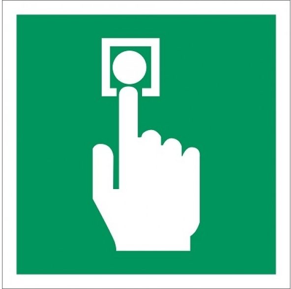 EO01 manual call point - safety pictograms - emergency pictograms - safety stickers