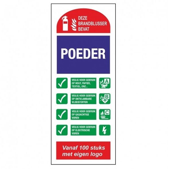 FT04 powder extinguisher-pictogram-glow-in-the-dark-safety-pictogram-safety-mark