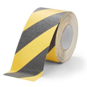 H3433D-Chemical-Resistant-Safety-Grip-Black-Yellow-100mm-Roll-Heskins-Vluchtwegaanduidingen